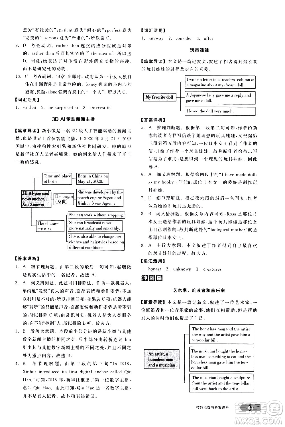 陽光出版社2021練就優(yōu)等生英語完形填空閱讀理解八年級(jí)下冊新課標(biāo)RJ人教版答案