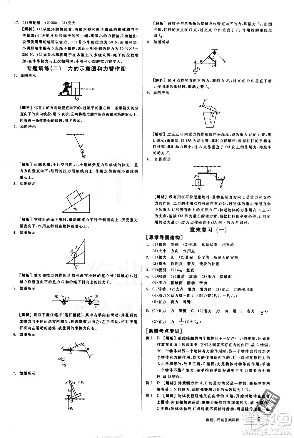陽(yáng)光出版社2021練就優(yōu)等生物理同步作業(yè)八年級(jí)下冊(cè)新課標(biāo)HY滬粵版答案