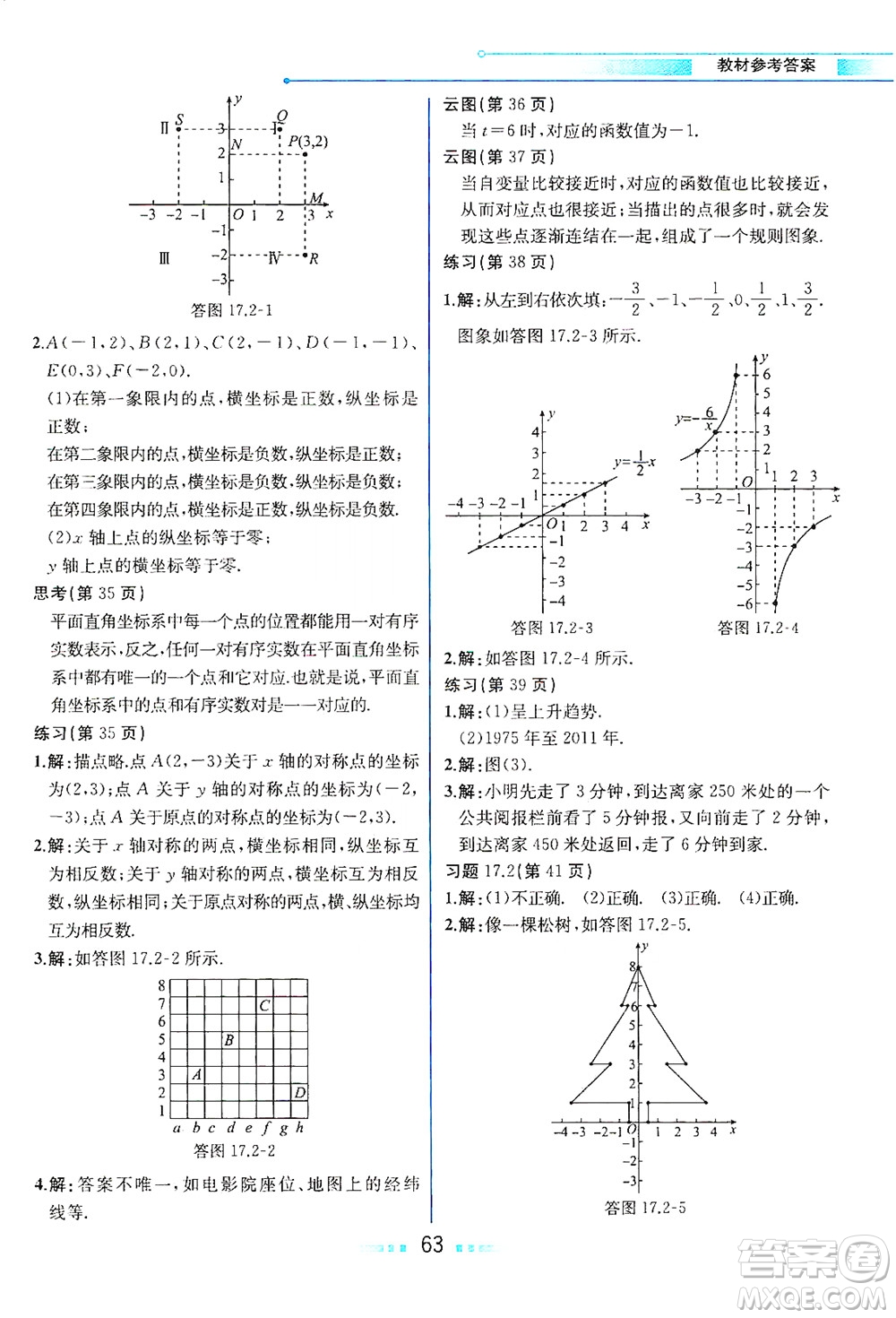 現(xiàn)代教育出版社2021教材解讀數(shù)學(xué)八年級(jí)下冊(cè)HS華師大版答案