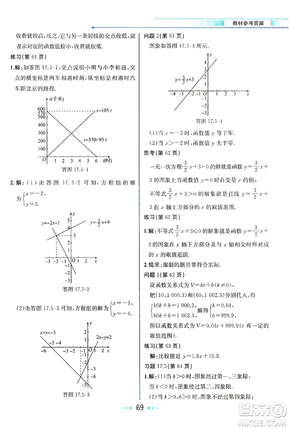 現(xiàn)代教育出版社2021教材解讀數(shù)學(xué)八年級(jí)下冊(cè)HS華師大版答案