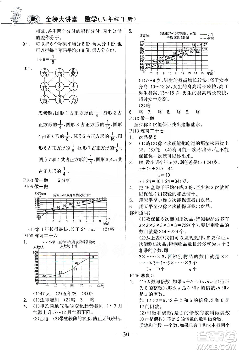 延邊大學(xué)出版社2021世紀(jì)金榜金榜大講堂數(shù)學(xué)五年級下冊人教版答案