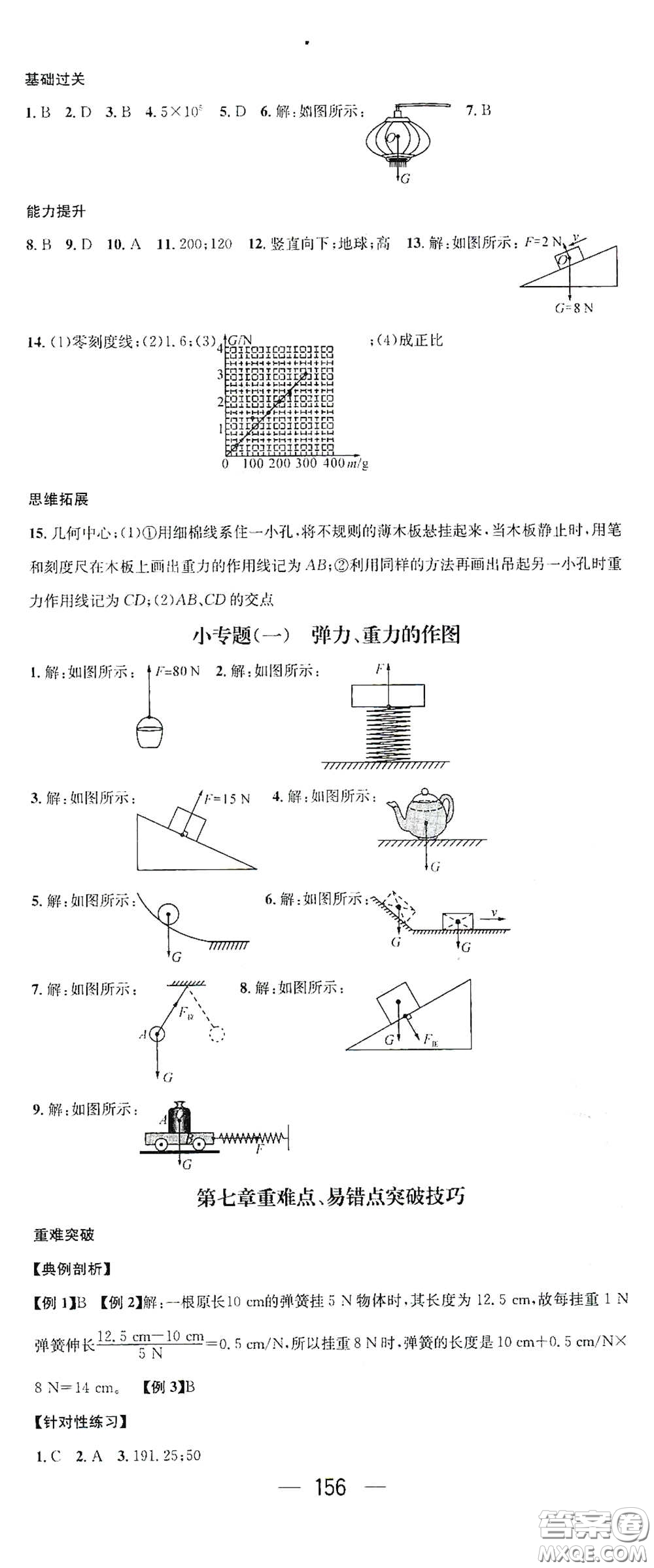 江西教育出版社2021名師測控八年級物理下冊人教版江西專版答案