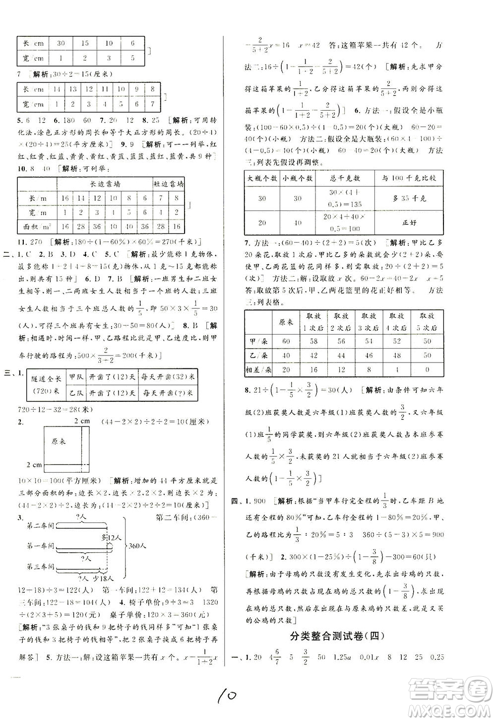 新世紀出版社2021同步跟蹤全程檢測及各地期末試卷精選數學六年級下冊蘇教版答案