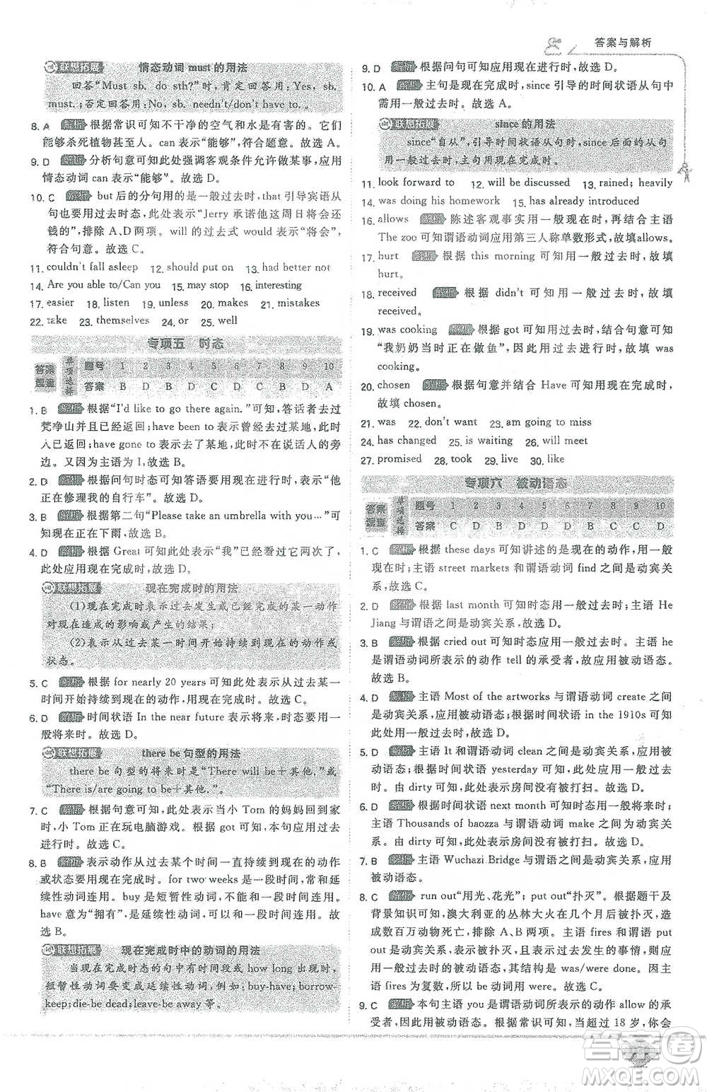 開(kāi)明出版社2021少年班初中英語(yǔ)九年級(jí)下冊(cè)外研版參考答案
