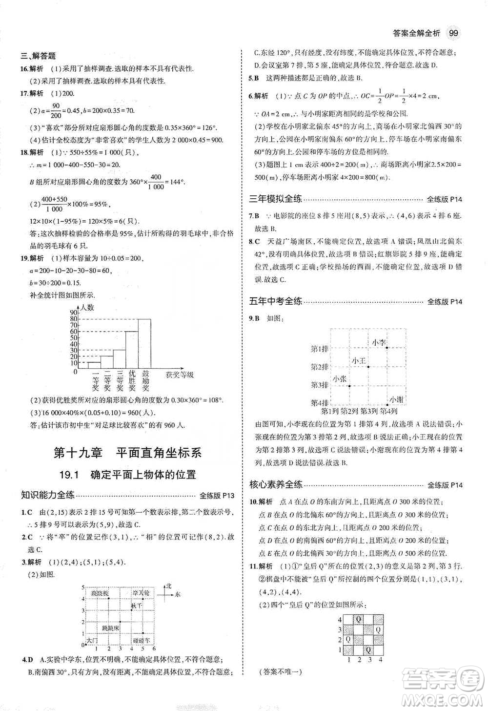 教育科學(xué)出版社2021年5年中考3年模擬初中數(shù)學(xué)八年級(jí)下冊(cè)冀教版參考答案