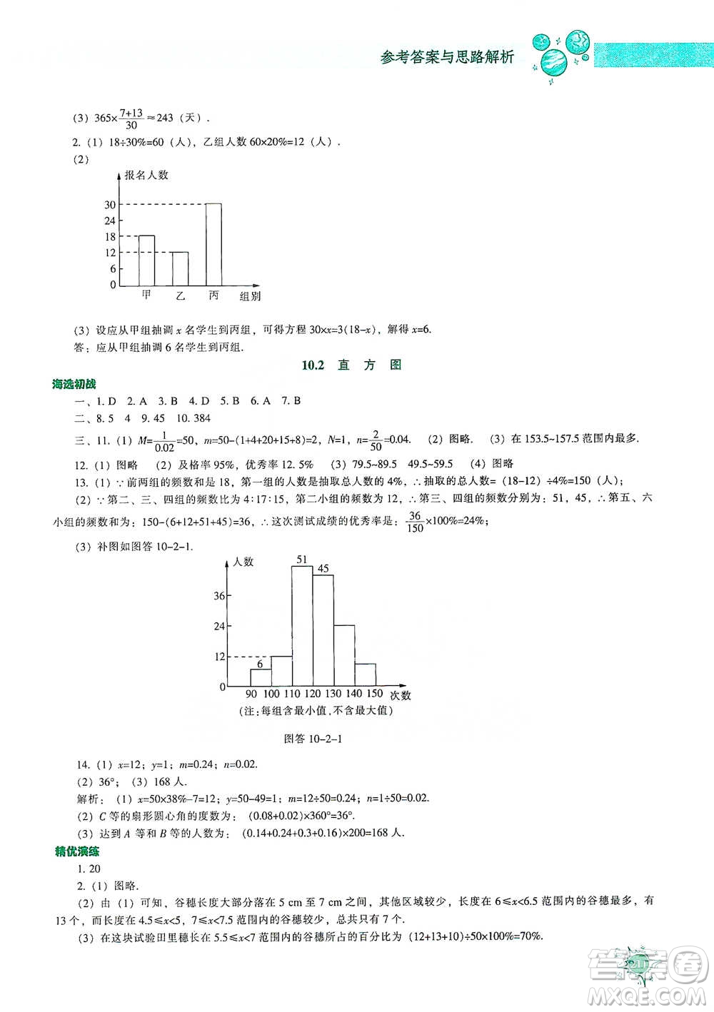 遼寧教育出版社2021尖子生題庫(kù)數(shù)學(xué)七年級(jí)下冊(cè)人教版參考答案