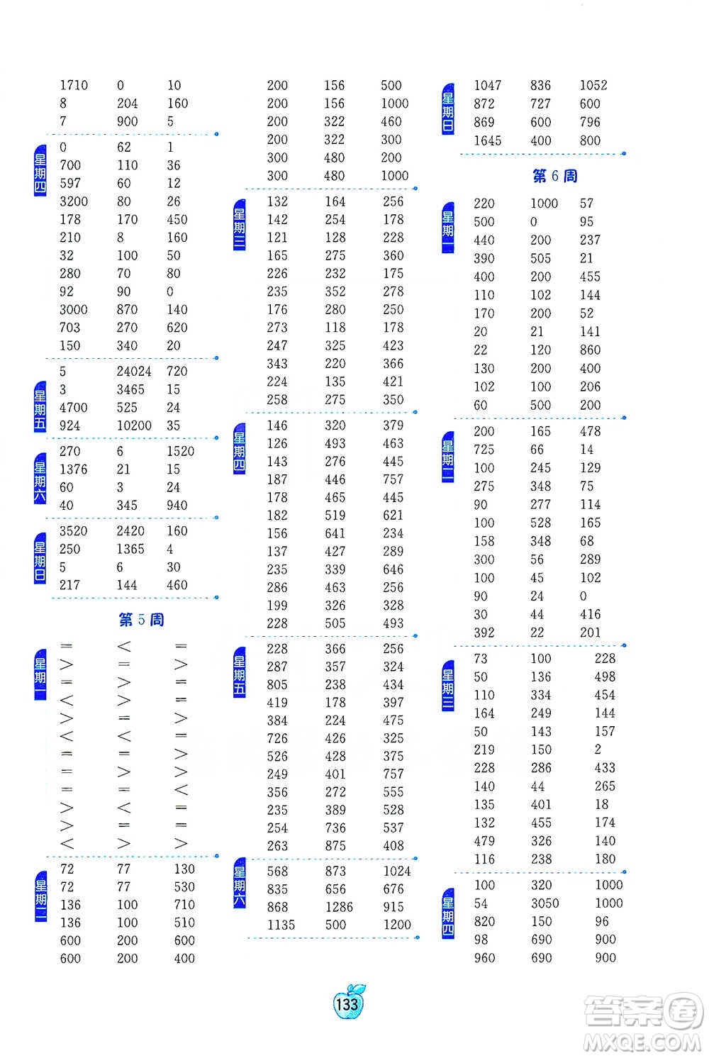 江蘇人民出版社2021小學(xué)數(shù)學(xué)計(jì)算高手四年級(jí)下冊(cè)人教版參考答案