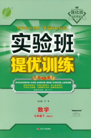 江蘇人民出版社2021實驗班提優(yōu)訓(xùn)練七年級下冊數(shù)學(xué)人教版參考答案