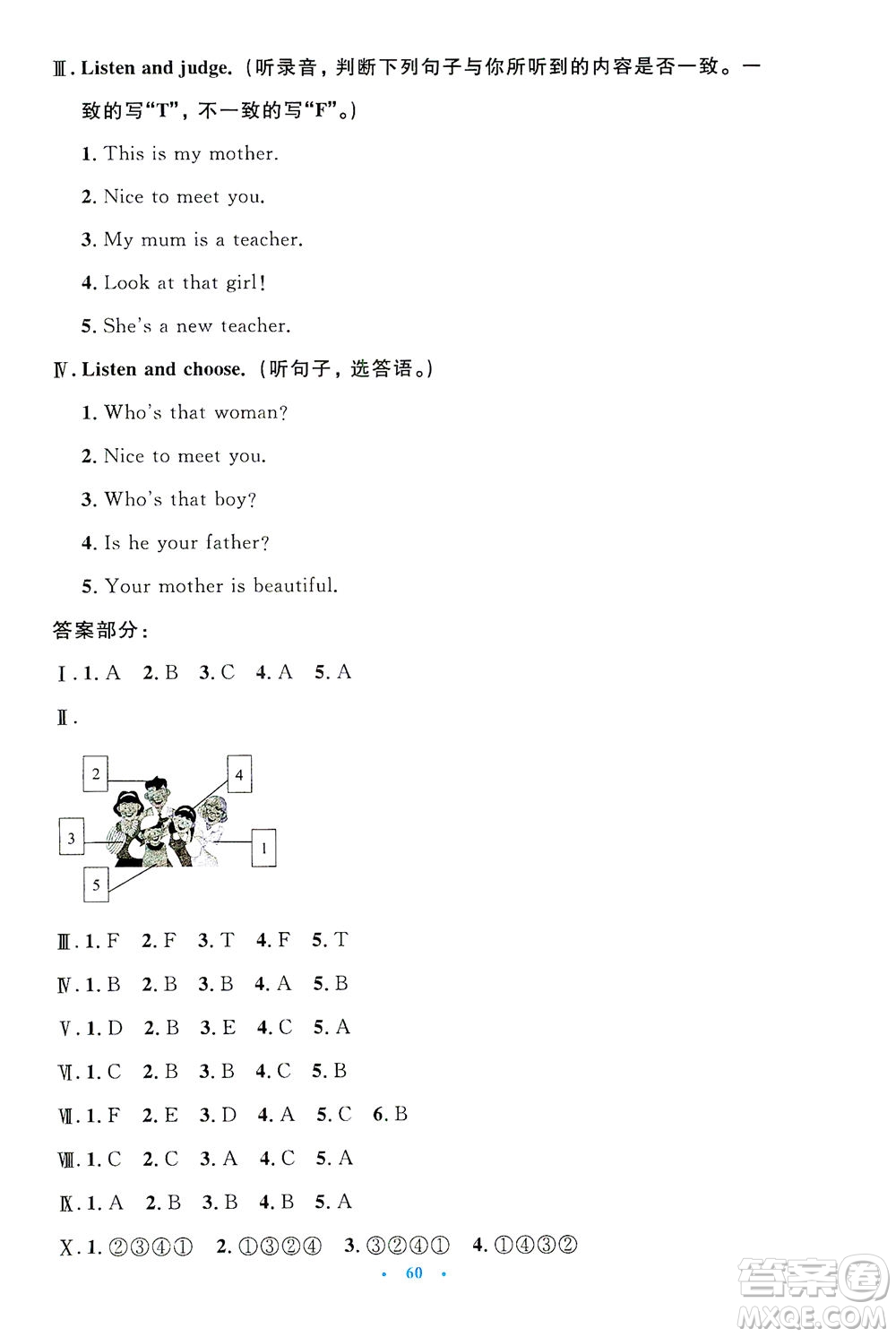 人民教育出版社2021小學(xué)同步測(cè)控優(yōu)化設(shè)計(jì)三年級(jí)英語(yǔ)下冊(cè)PEP版答案
