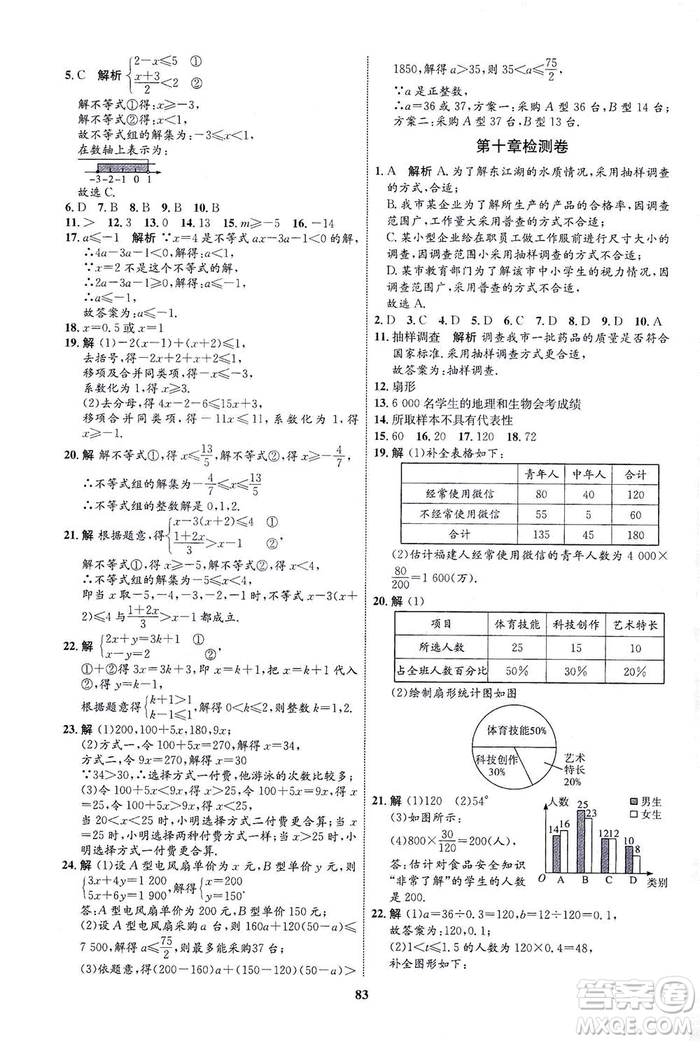 現(xiàn)代教育出版社2021初中同步學(xué)考優(yōu)化設(shè)計七年級數(shù)學(xué)下冊RJ人教版答案