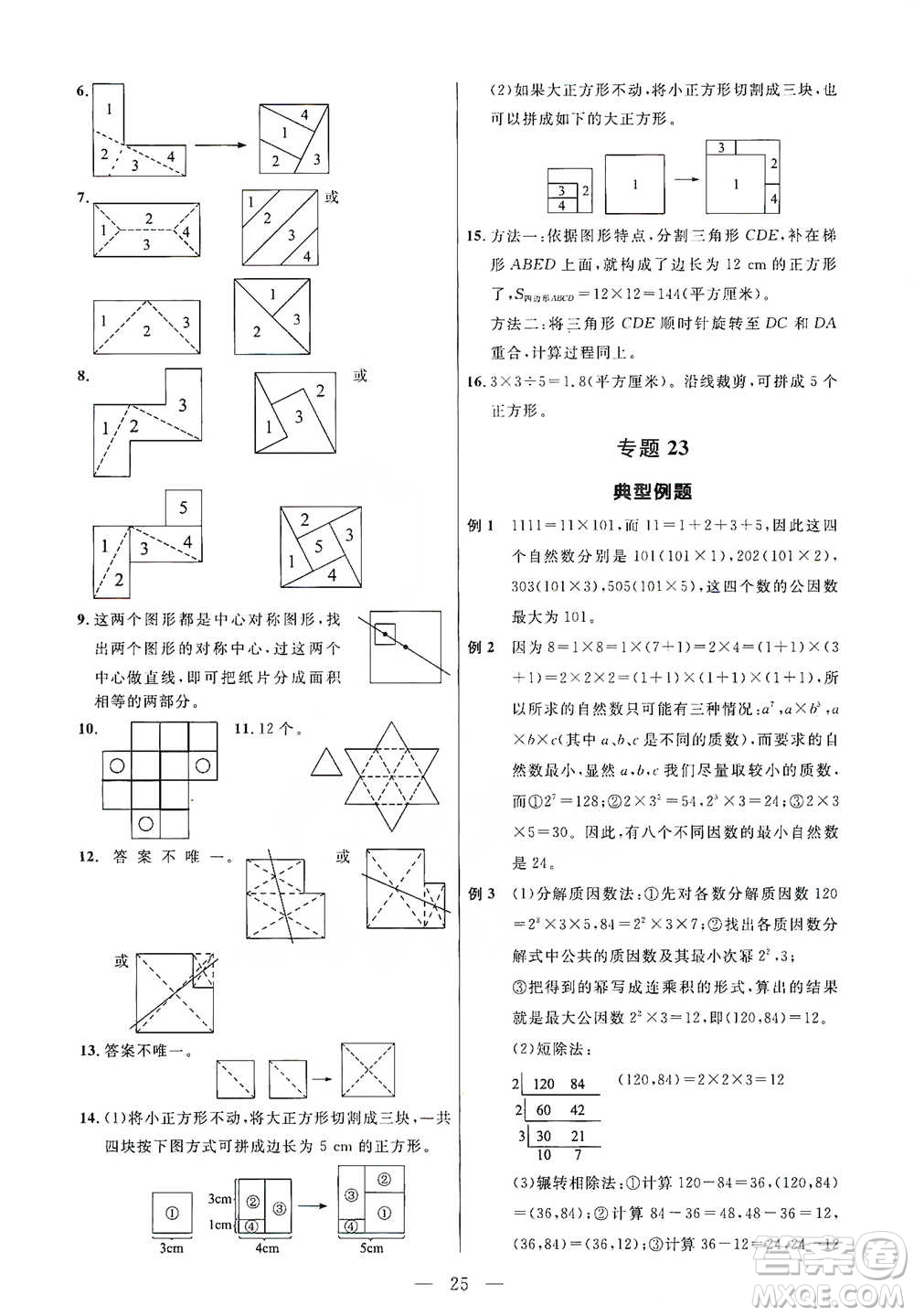 崇文書局2021培優(yōu)新幫手五年級數(shù)學通用版參考答案