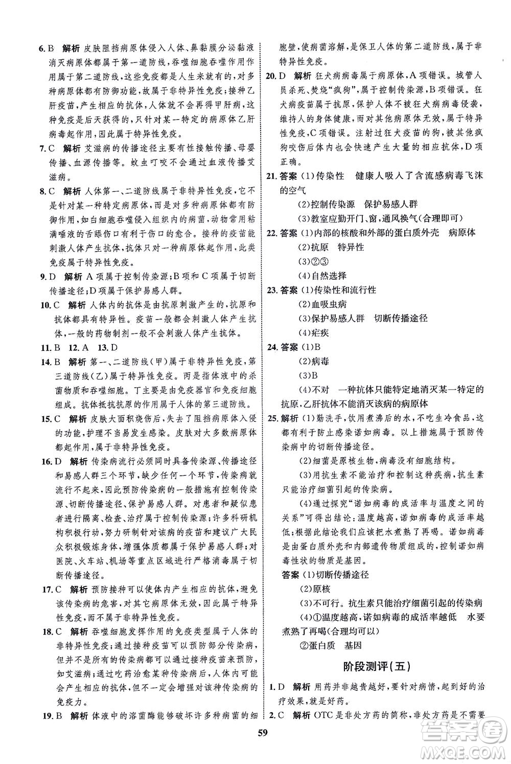 現(xiàn)代教育出版社2021初中同步學考優(yōu)化設計八年級生物下冊RJ人教版答案
