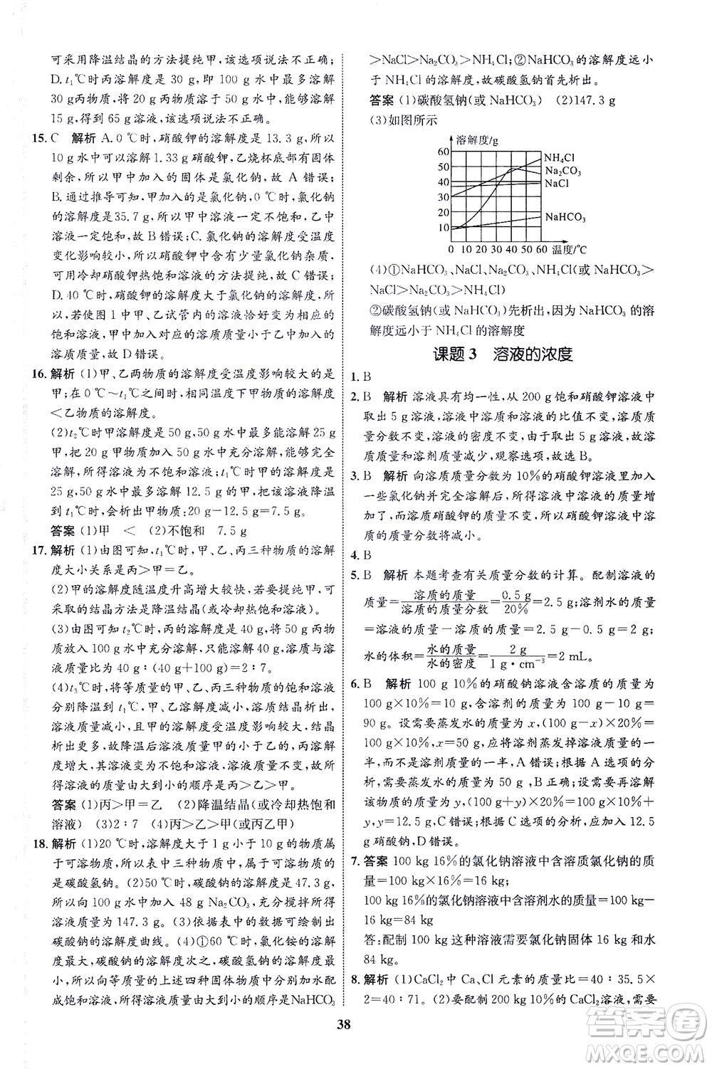 現(xiàn)代教育出版社2021初中同步學(xué)考優(yōu)化設(shè)計(jì)九年級(jí)化學(xué)下冊(cè)RJ人教版答案