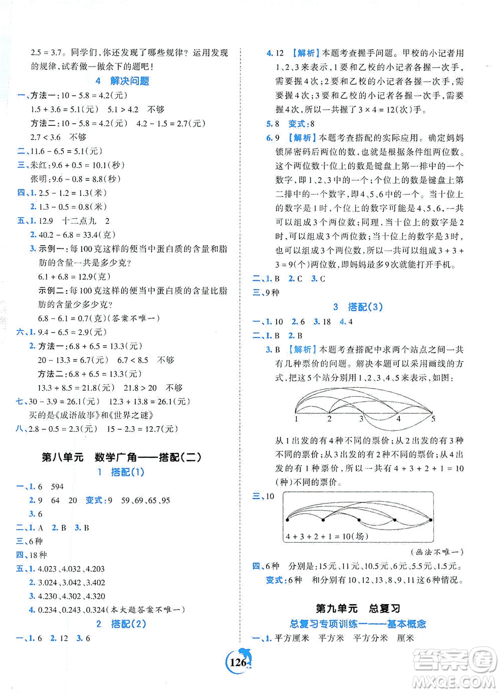 江西人民出版社2021春王朝霞德才兼?zhèn)渥鳂I(yè)創(chuàng)新設(shè)計(jì)數(shù)學(xué)三年級(jí)下冊(cè)RJ版人教版答案