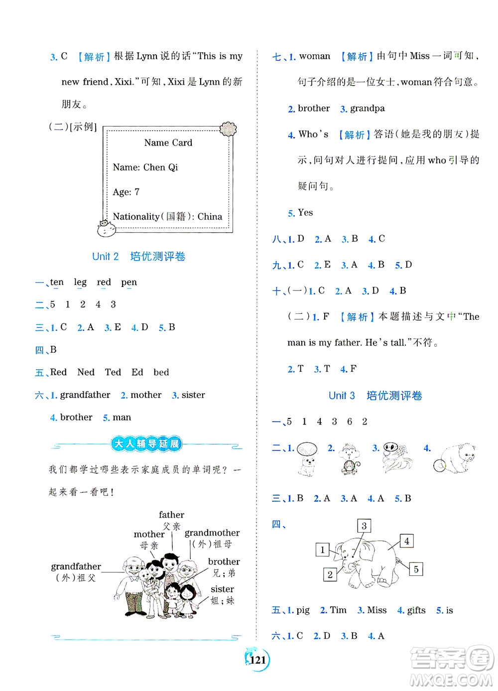 江西人民出版社2021春王朝霞德才兼?zhèn)渥鳂I(yè)創(chuàng)新設(shè)計(jì)英語三年級(jí)下冊PEP版人教版答案