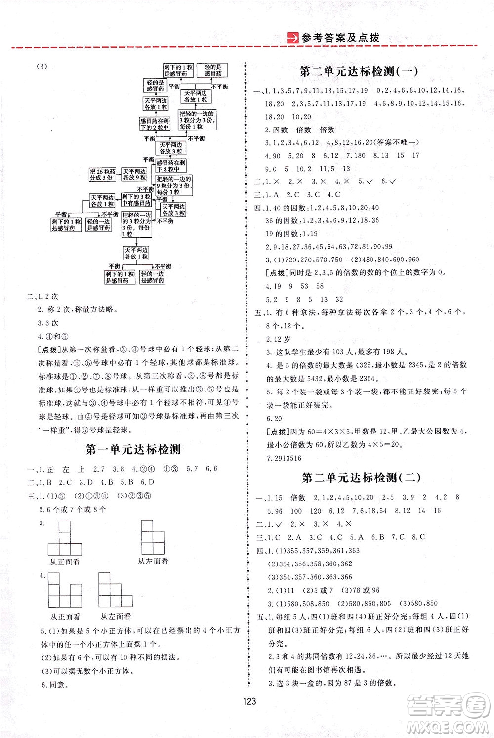 吉林教育出版社2021三維數(shù)字課堂數(shù)學(xué)五年級(jí)下冊人教版答案