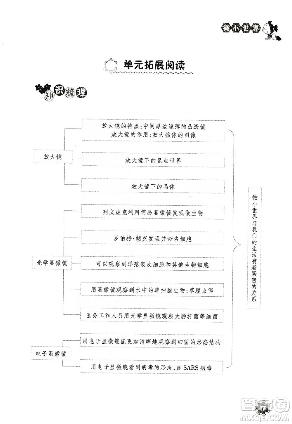 浙江教育出版社2021同步科學拓展閱讀六年級下冊教科版參考答案