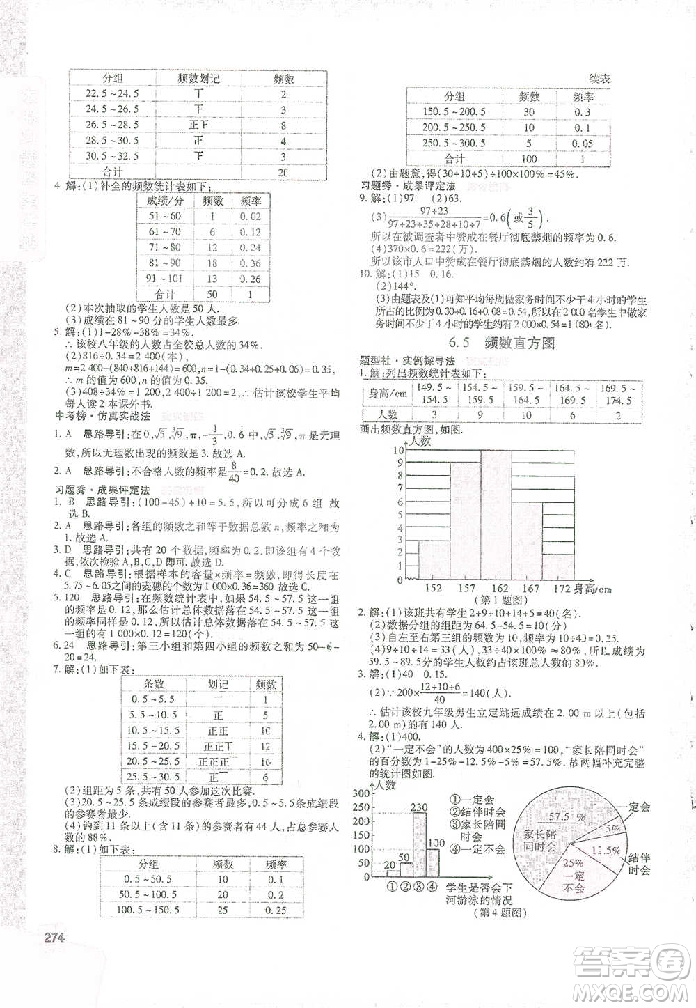 北京教育出版社2021倍速學(xué)習(xí)法七年級(jí)數(shù)學(xué)下冊(cè)浙教版參考答案