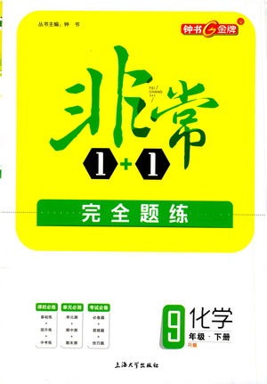 上海大學出版社2021非常1+1完全題練九年級化學下冊人教版答案