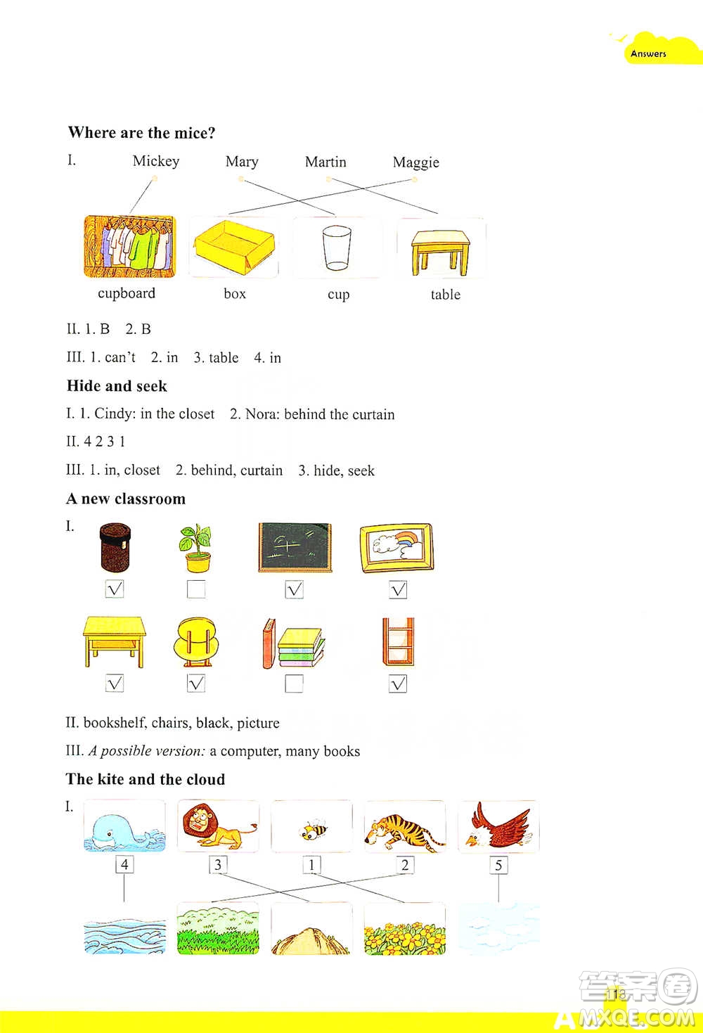 浙江教育出版社2021小學(xué)英語閱讀強(qiáng)化訓(xùn)練三年級下冊參考答案
