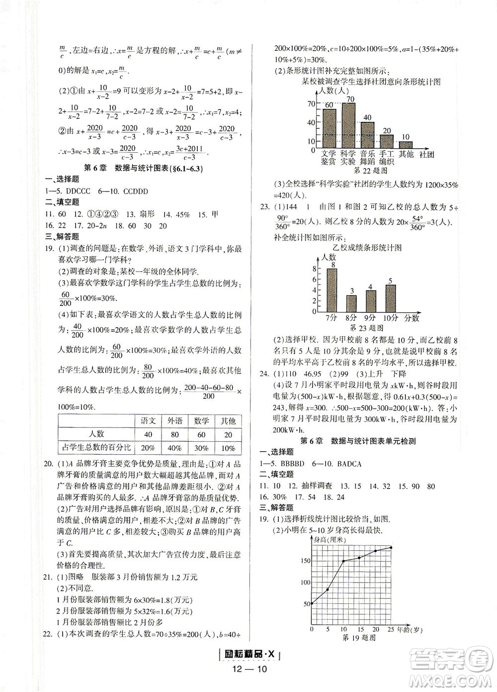 延邊人民出版社2021勵(lì)耘活頁(yè)七年級(jí)數(shù)學(xué)下冊(cè)浙教版答案