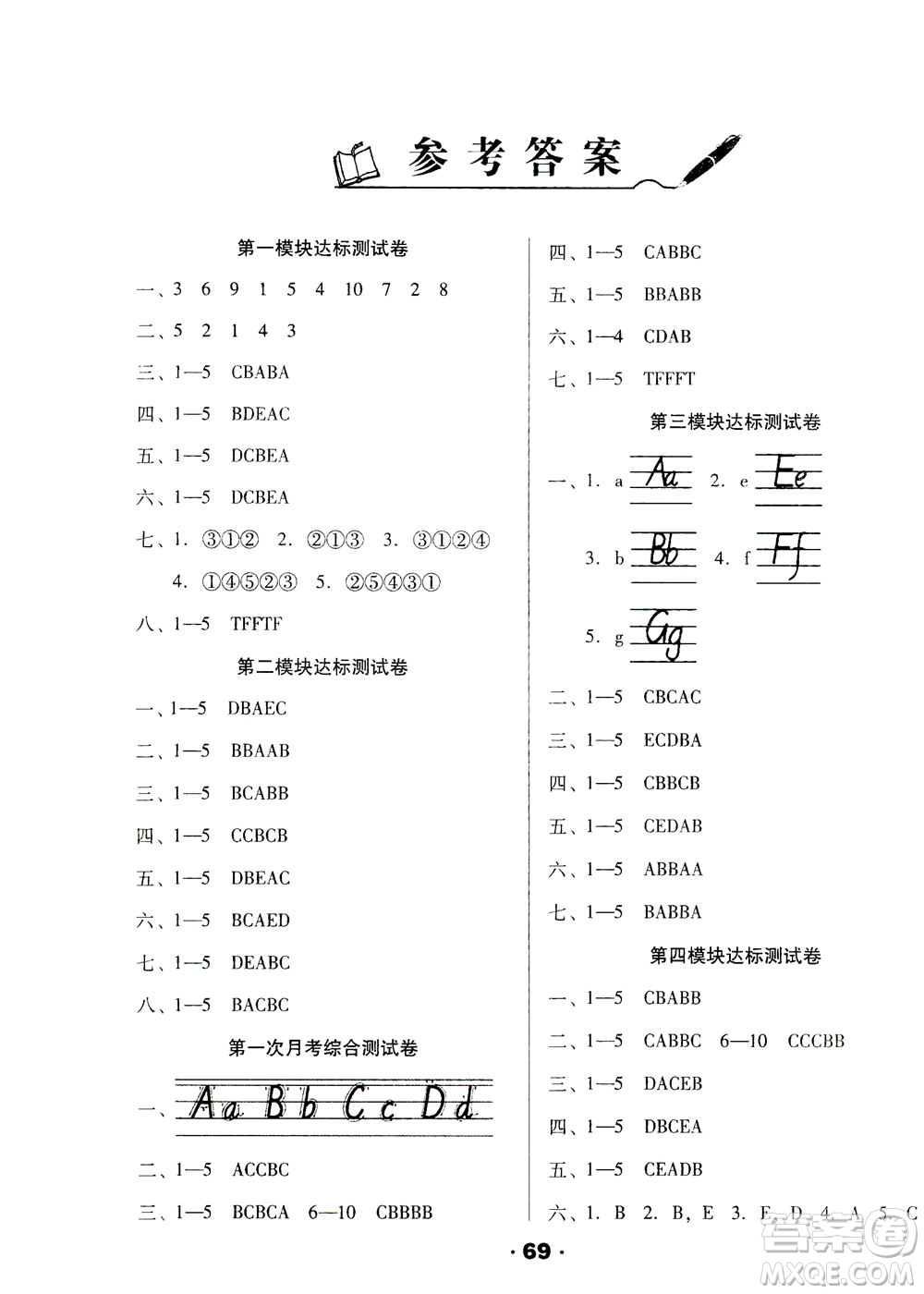 北方婦女兒童出版社2021全程考評一卷通英語三年級起點(diǎn)三年級下冊WY外研版答案