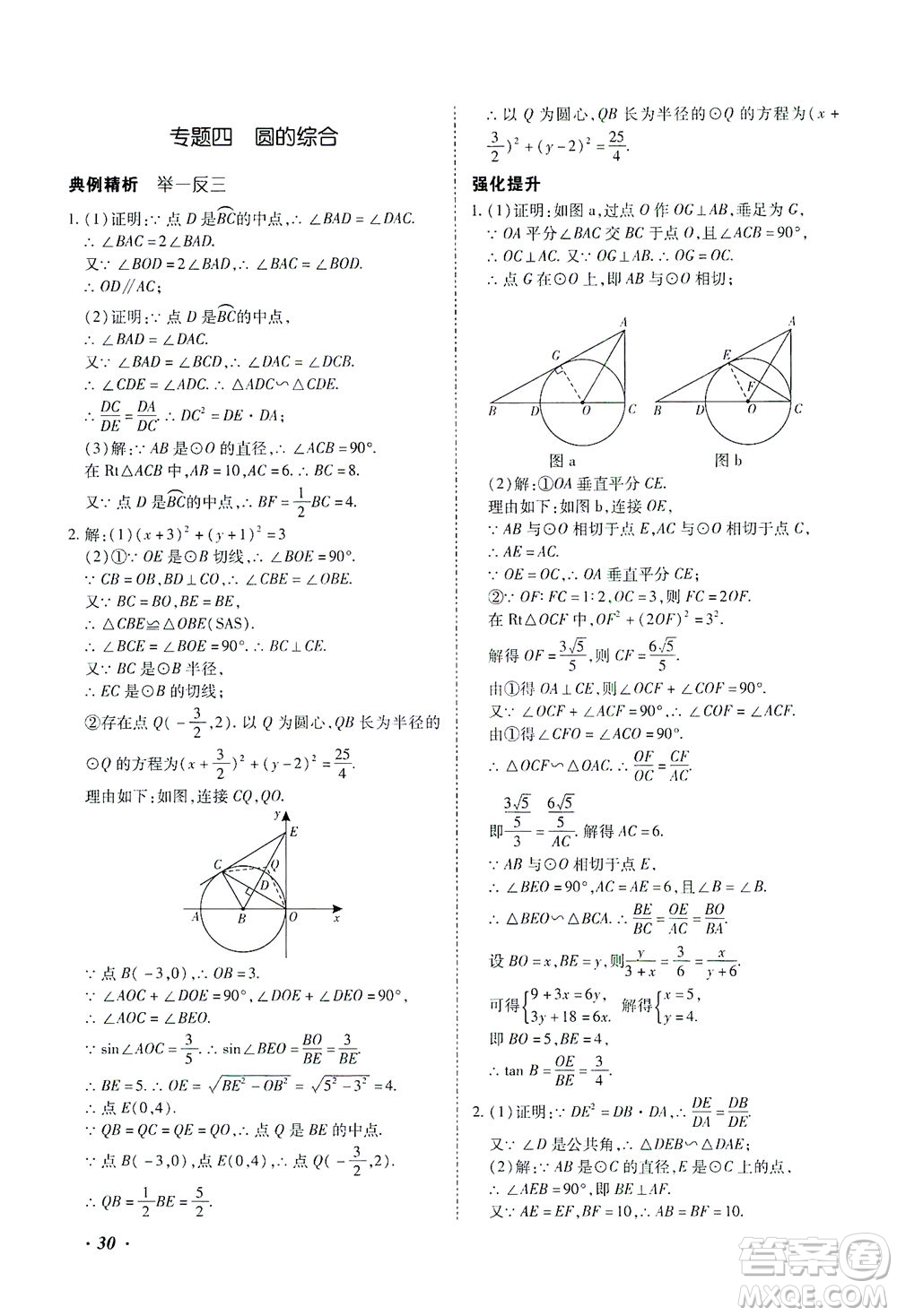 延邊教育出版社2021本土攻略精準(zhǔn)復(fù)習(xí)方案九年級數(shù)學(xué)下冊人教版答案