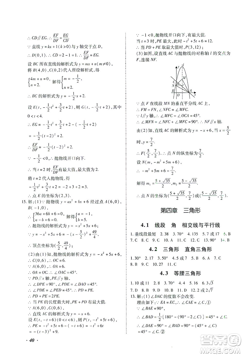 延邊教育出版社2021本土攻略精準(zhǔn)復(fù)習(xí)方案九年級數(shù)學(xué)下冊人教版答案