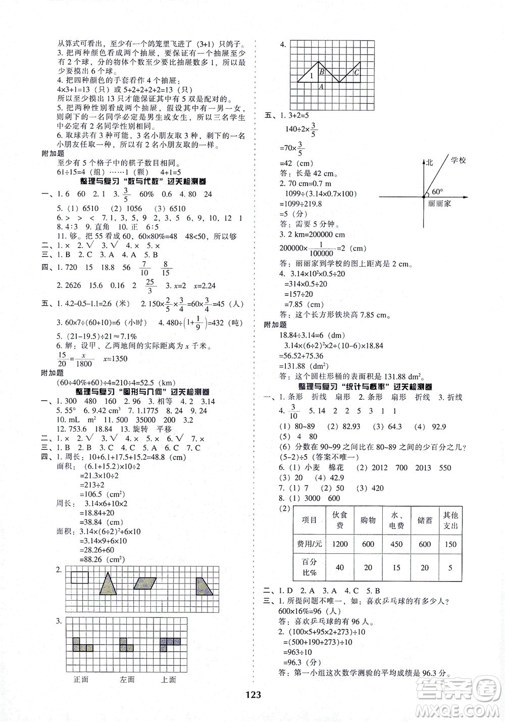 遼寧教育出版社2021尖子生課時作業(yè)六年級數(shù)學(xué)下冊人教版答案