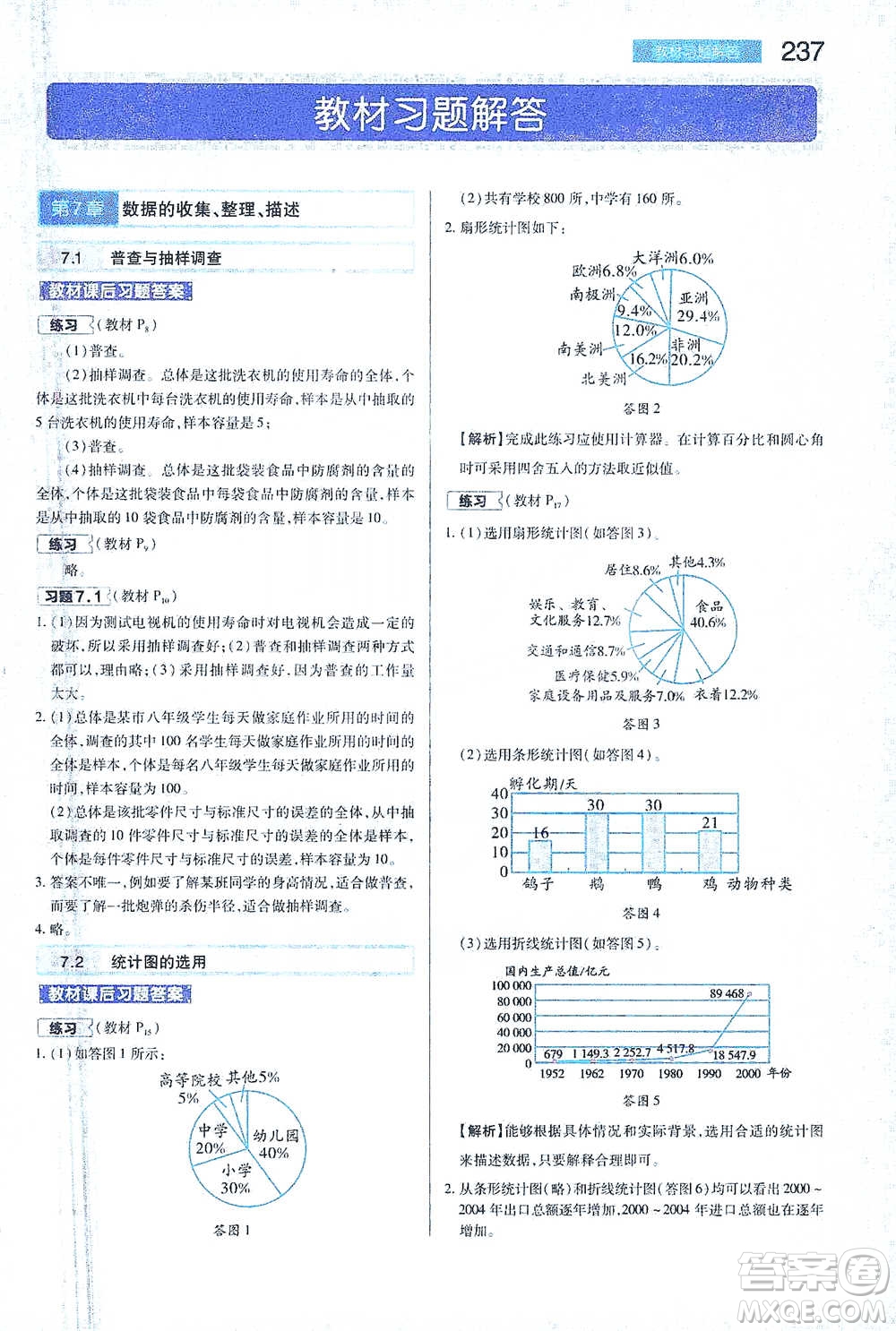 陜西師范大學(xué)出版總社2021初中教材完全解讀八年級(jí)下冊(cè)數(shù)學(xué)蘇科版參考答案