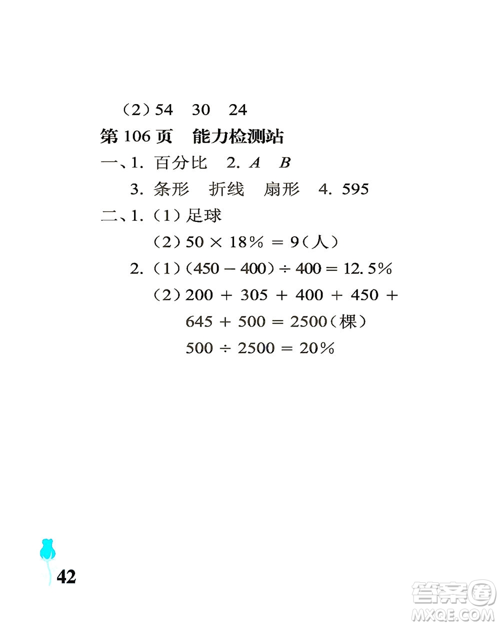 中國(guó)石油大學(xué)出版社2021行知天下數(shù)學(xué)六年級(jí)下冊(cè)青島版答案