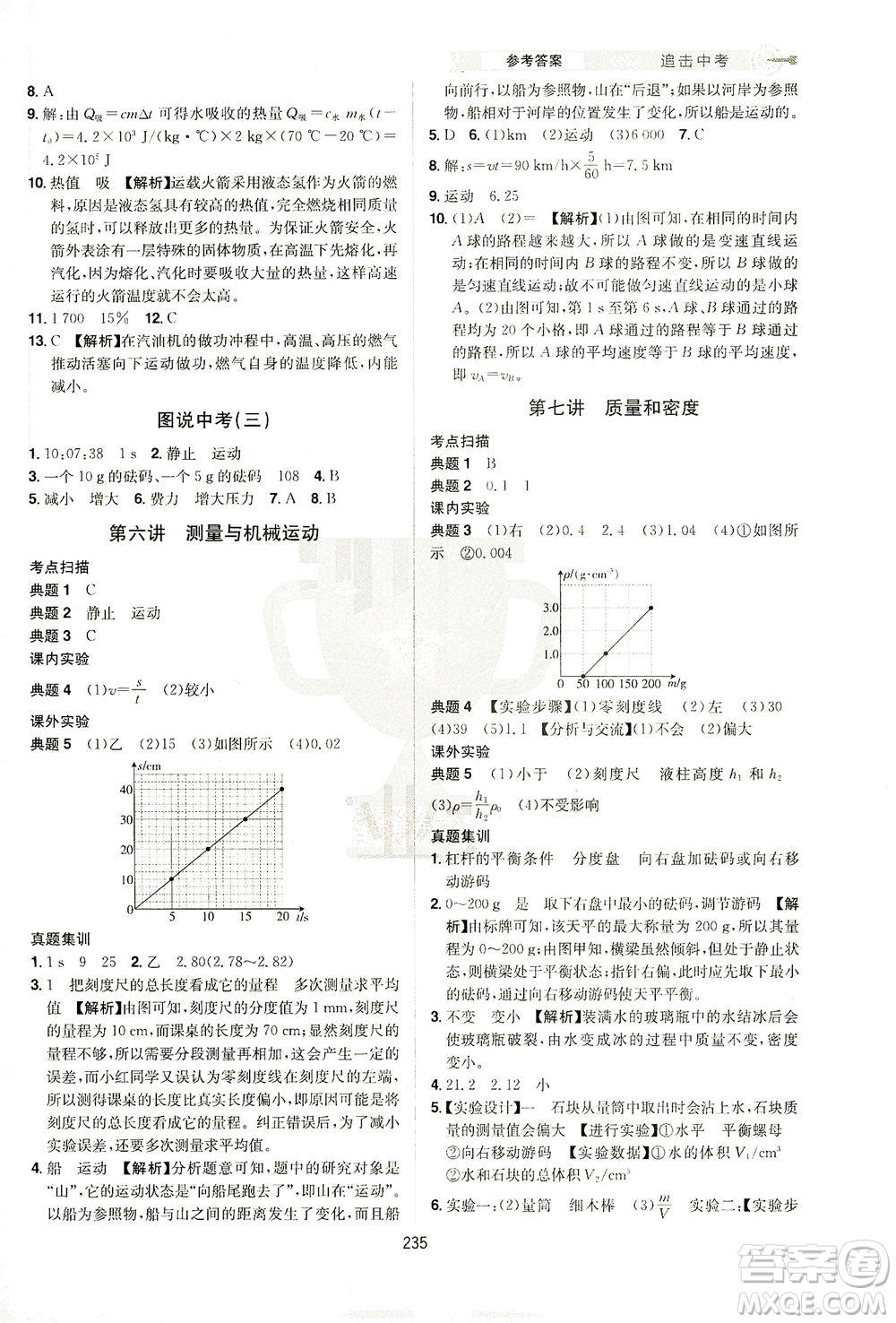 江西美術(shù)出版社2021追擊中考九年級(jí)物理下冊(cè)江西專版答案