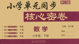 云南大學(xué)出版社2021小學(xué)單元同步核心密卷數(shù)學(xué)六年級(jí)下冊人教版答案