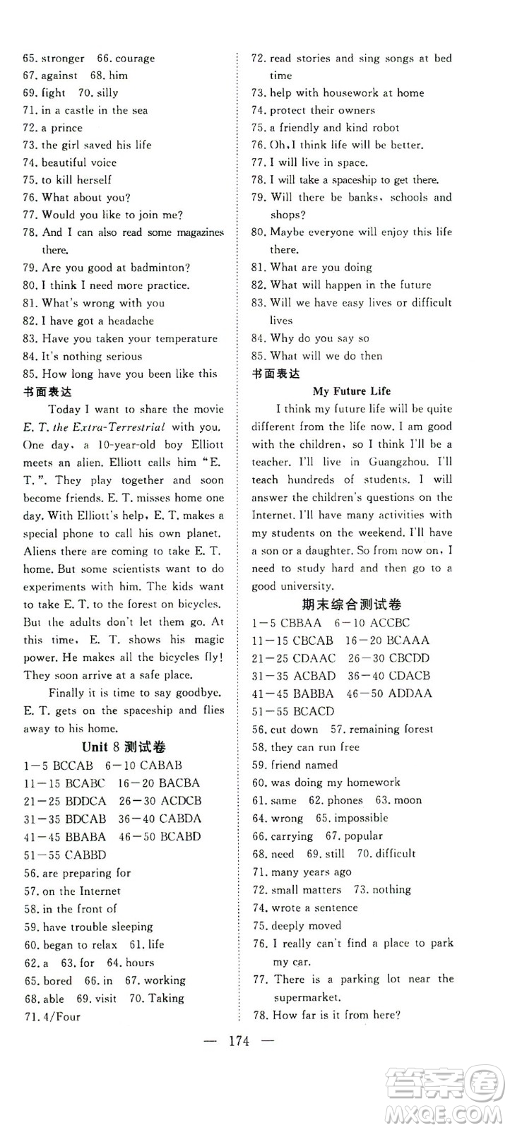 湖北科學(xué)技術(shù)出版社2021年351高效課堂導(dǎo)學(xué)案英語(yǔ)八年級(jí)下上海牛津版答案