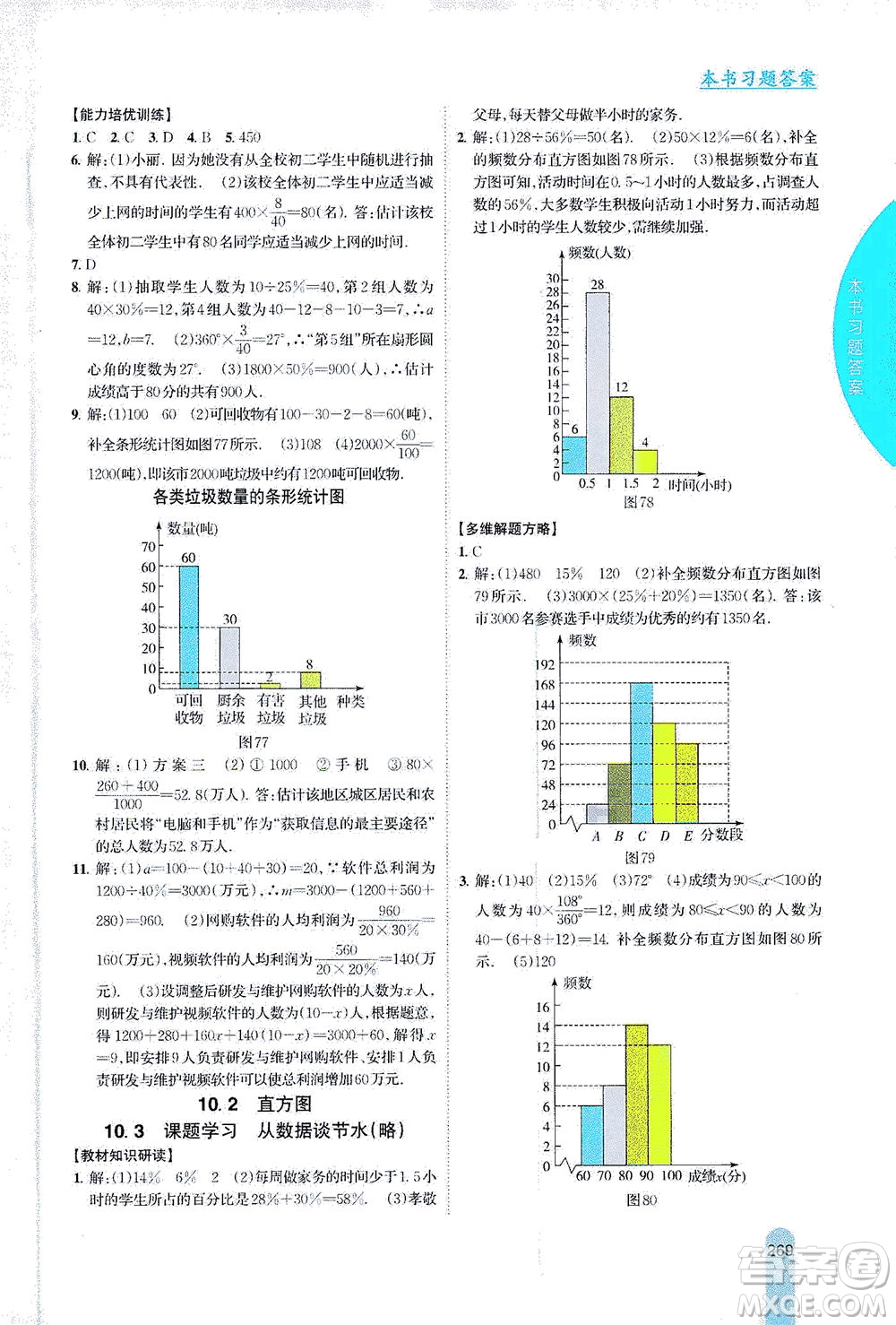 吉林人民出版社2021尖子生學(xué)案數(shù)學(xué)七年級下新課標(biāo)人教版答案