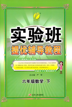 江蘇人民出版社2021實驗班提優(yōu)輔導(dǎo)教程六年級下冊數(shù)學(xué)通用版參考答案