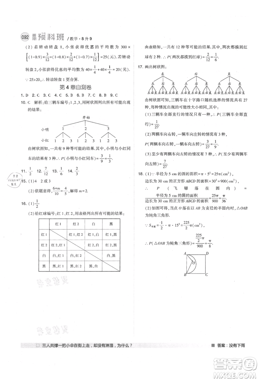 寧夏人民教育出版社2021經(jīng)綸學(xué)典暑期預(yù)科班八年級(jí)數(shù)學(xué)江蘇版參考答案