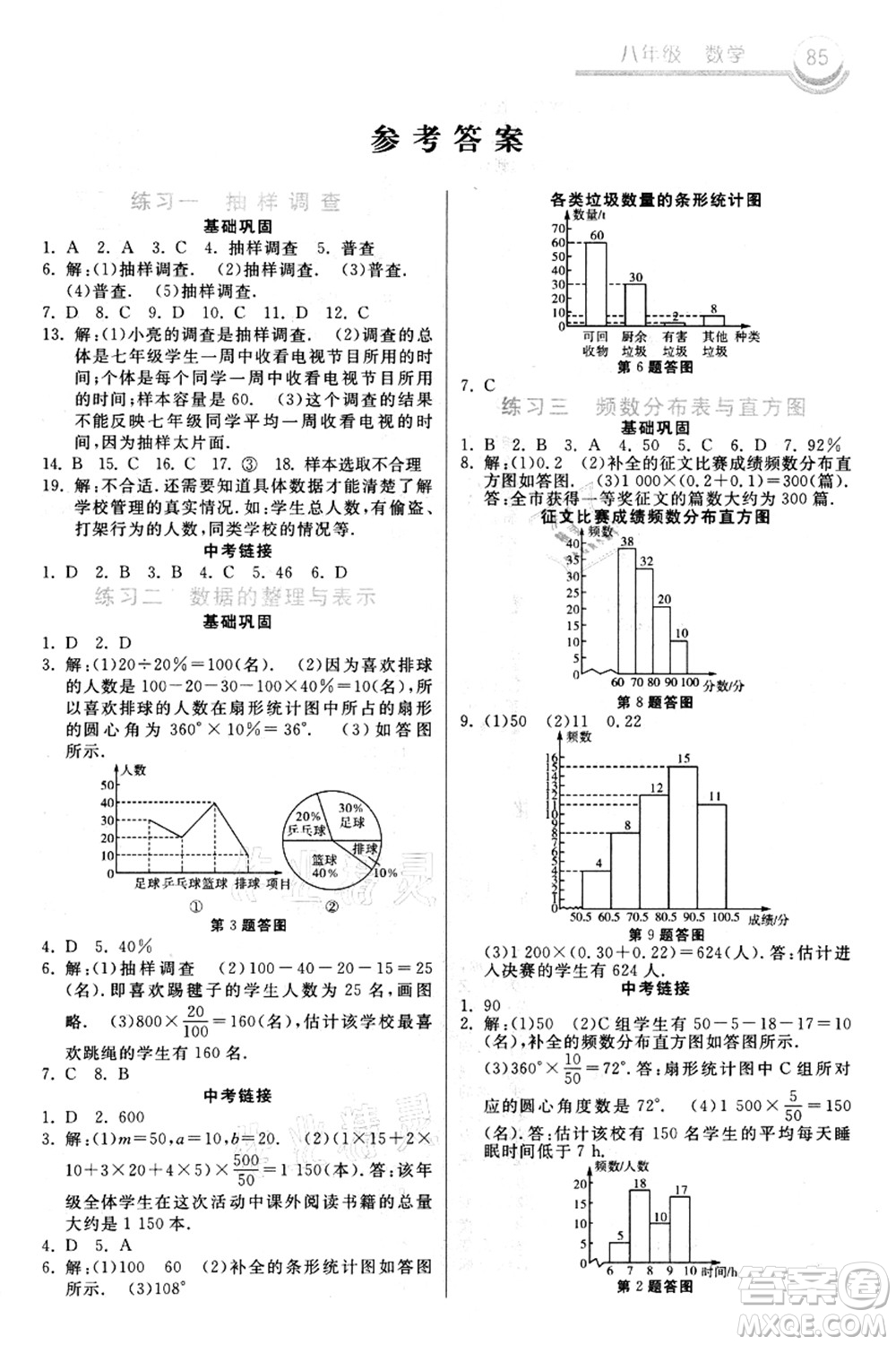 河北美術(shù)出版社2021暑假作業(yè)八年級數(shù)學(xué)答案