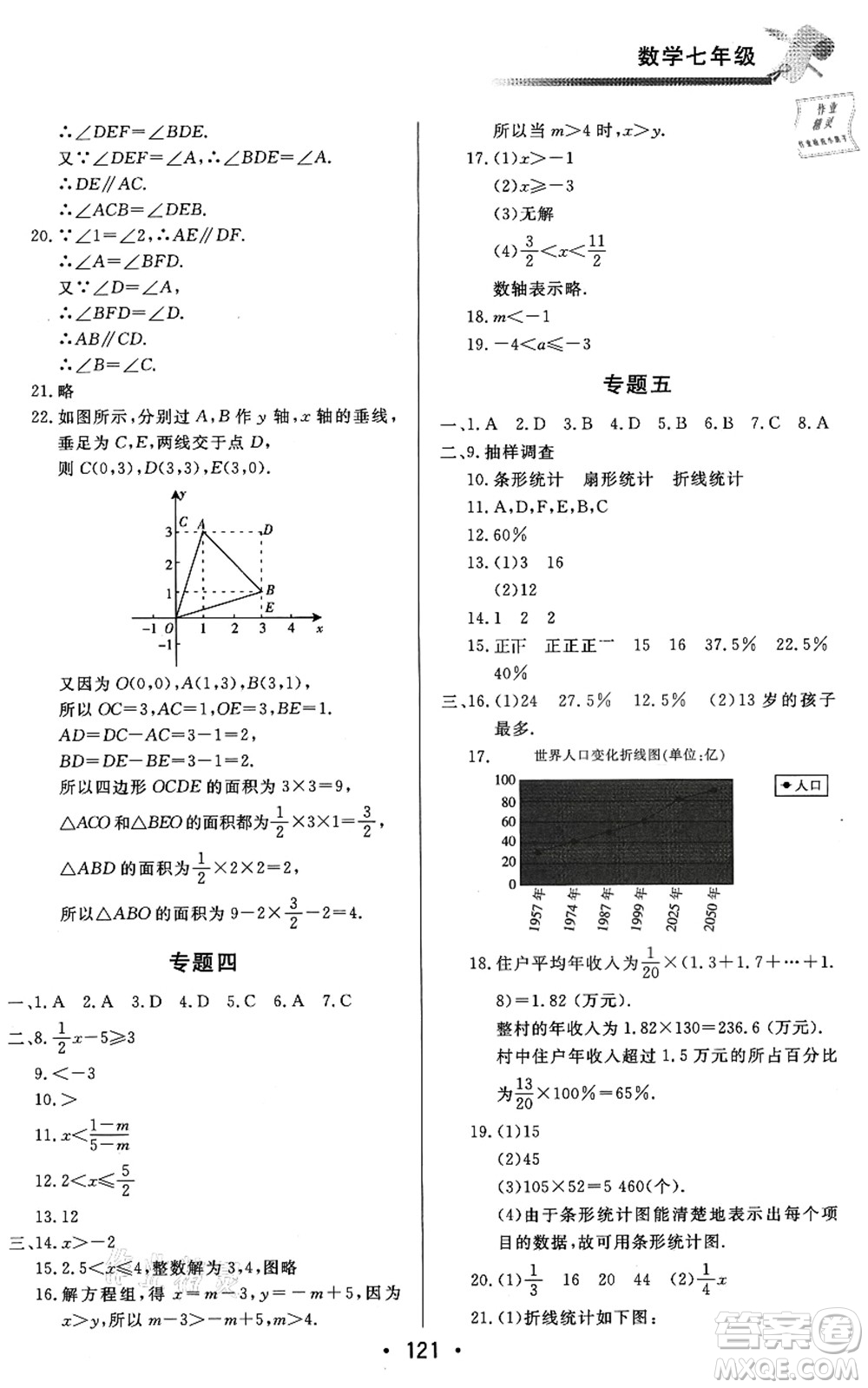 北京時代華文書局2021快樂暑假綜合訓(xùn)練七年級數(shù)學(xué)答案