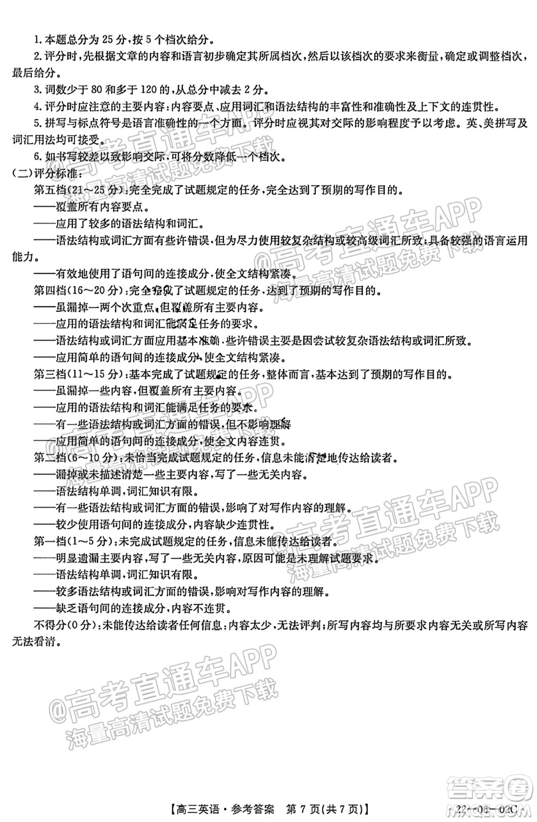 2021-2022年度河南省高三入學(xué)考試英語試題及答案