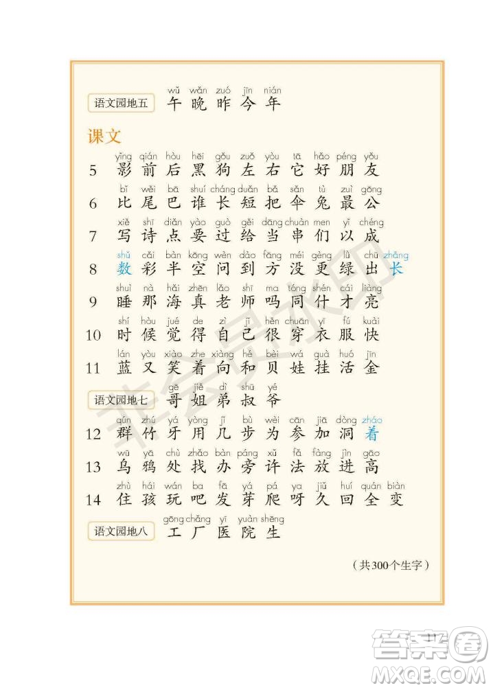 一年級(jí)上冊(cè)語(yǔ)文部編版電子課本