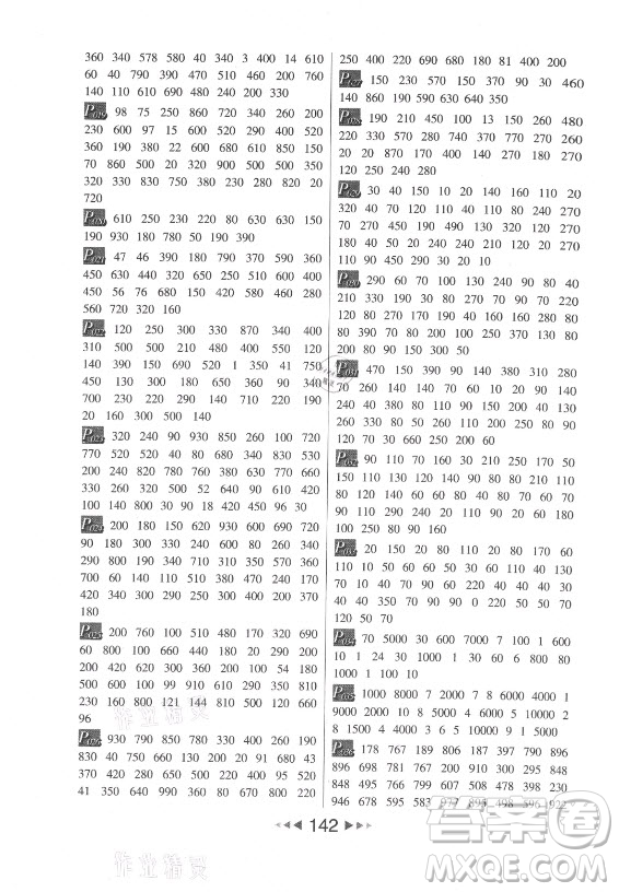 河北少年兒童出版社2021小學數(shù)學計算高手三年級上冊RJ人教版答案