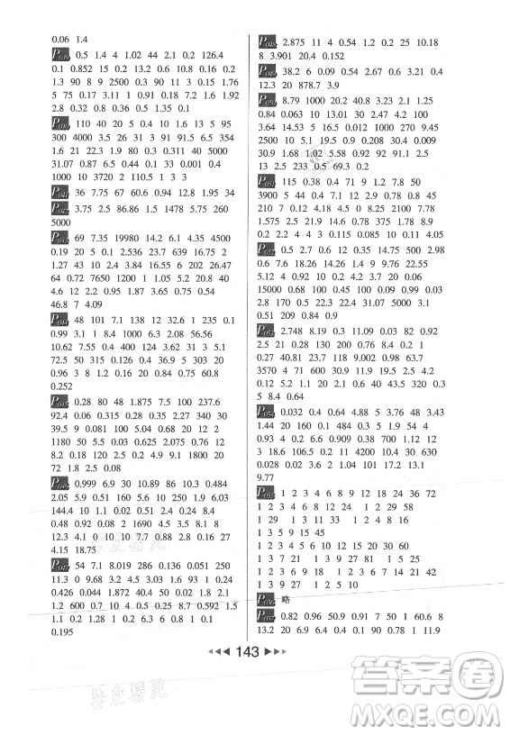 河北少年兒童出版社2021小學(xué)數(shù)學(xué)計算高手五年級上冊北師大版答案