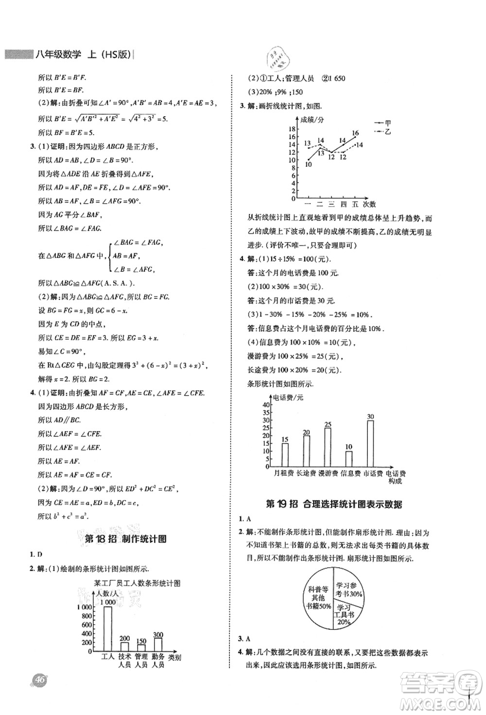 陜西人民教育出版社2021典中點(diǎn)綜合應(yīng)用創(chuàng)新題八年級(jí)數(shù)學(xué)上冊(cè)HS華師大版答案