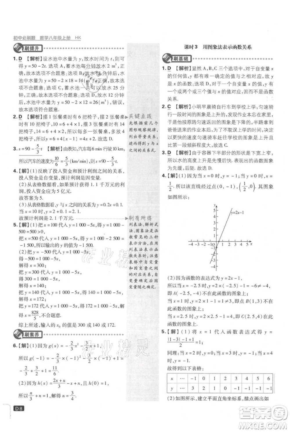 開明出版社2021初中必刷題八年級上冊數(shù)學(xué)滬科版參考答案