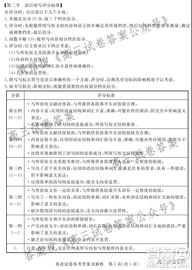 深圳市光明區(qū)2022屆高三年級(jí)第一次調(diào)研考試英語(yǔ)試題及答案