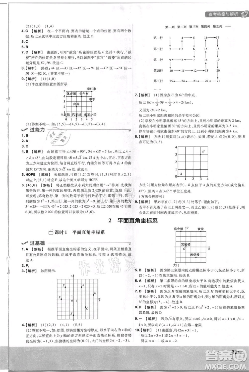 南京師范大學(xué)出版社2021一遍過八年級上冊數(shù)學(xué)北師大版參考答案