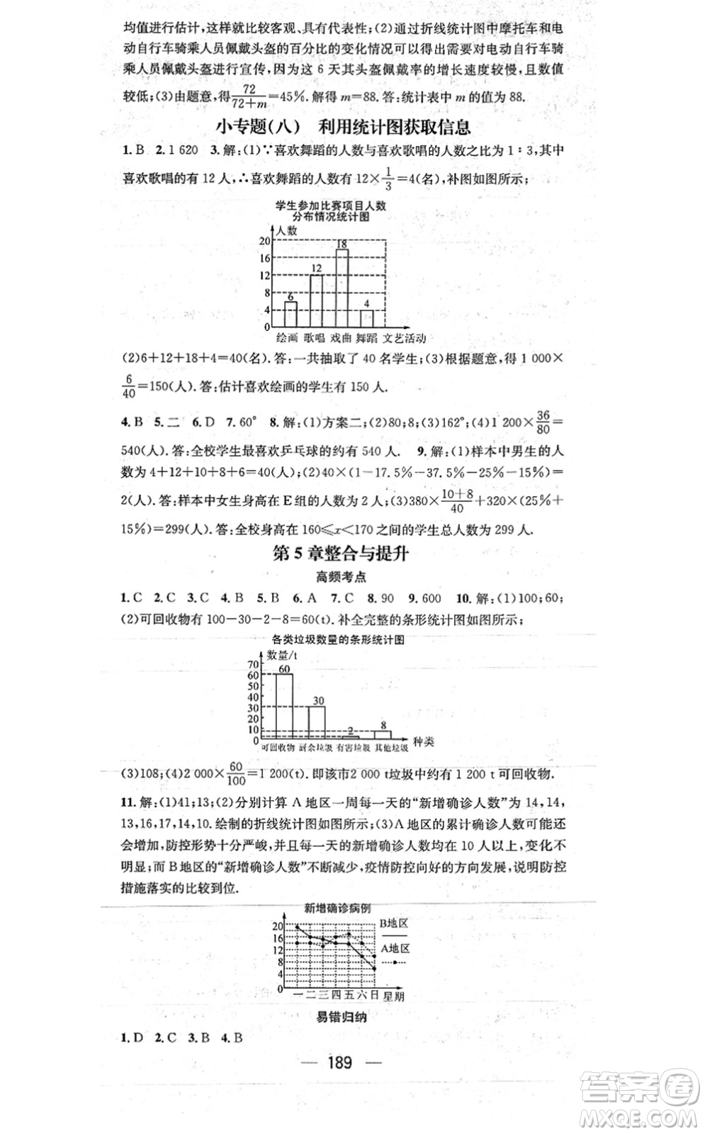 廣東經濟出版社2021名師測控七年級數(shù)學上冊湘教版答案