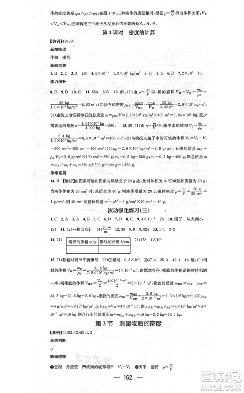 江西教育出版社2021名師測(cè)控八年級(jí)物理上冊(cè)RJ人教版答案