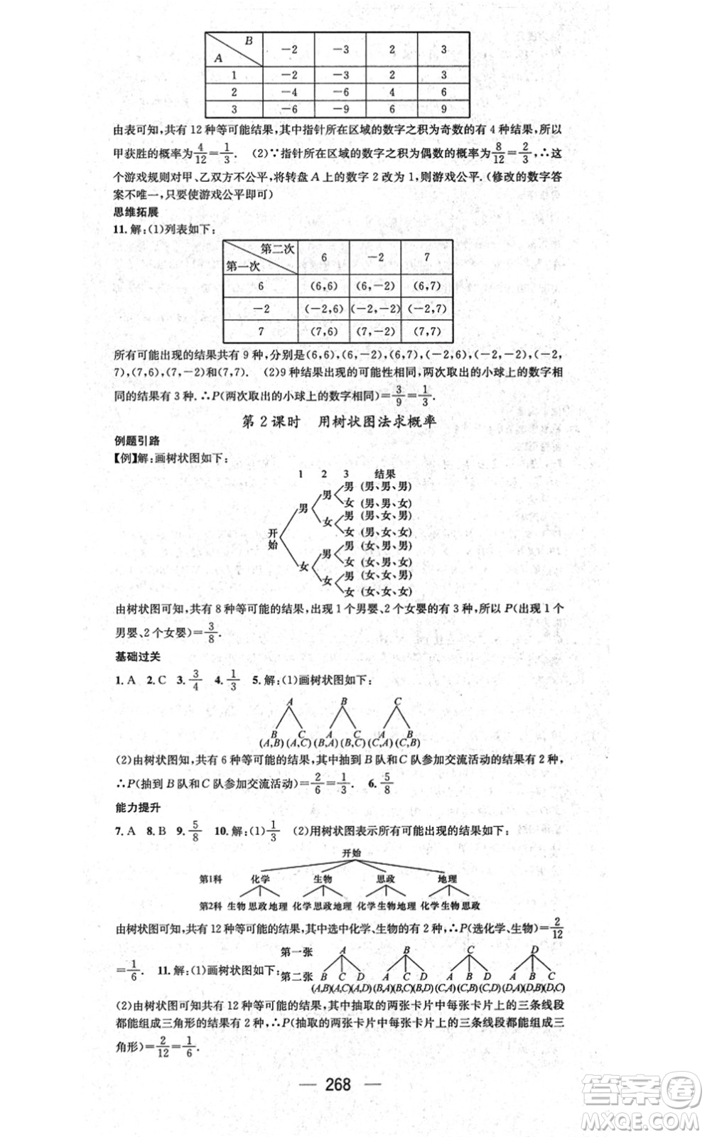 廣東經(jīng)濟(jì)出版社2021名師測(cè)控九年級(jí)數(shù)學(xué)全一冊(cè)人教版云南專(zhuān)版答案